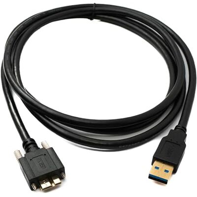 System-S USB 3,0 kabel 180 cm micro B-kontakt till 3,0 typ A kontakt panel montering skruv adapter 5 Gbit/s 100 W System-S USB 3,0 kabel 180 cm micro B-kontakt till 3,0 typ A kontakt panel montering skruv adapter 5 Gbit/s 100 W
