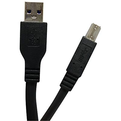 Waytex 11602 USB 3.0 A hane/B hane sladd 2 m svart Waytex 11602 USB 3.0 A hane/B hane sladd 2 m svart