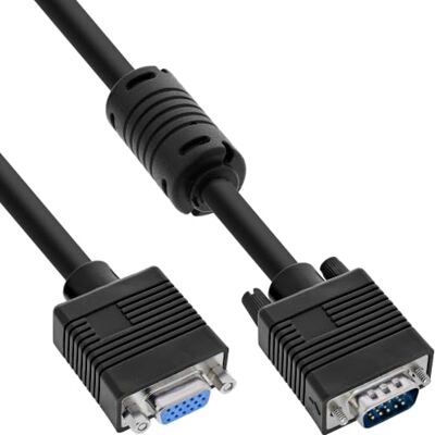 InLine 17743B S-VGA förlängning, 15 stift HD kontakt/uttag, svart, 3 m InLine 17743B S-VGA förlängning, 15 stift HD kontakt/uttag, svart, 3 m