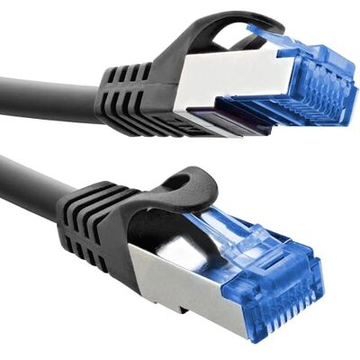 InLine Patchkabel, Cat.6A, S/FTP, TPE (LSZH), CCA, PoE, LAN, Ethernet, nätverkskabel, RJ45 Gigabit, svart, 5 m, 72605S InLine Patchkabel, Cat.6A, S/FTP, TPE (LSZH), CCA, PoE, LAN, Ethernet, nätverkskabel, RJ45 Gigabit, svart, 5 m, 72605S