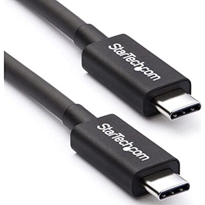 StarTech .com 40 Gbps Thunderbolt 3-kabel – 0,5 m (1,6 fot) – svart – 5k 60Hz/4k 60Hz – certifierad TB3 USB-C-laddningskabel med 100 W strömförsörjning (TBLT34 MM50 cm) StarTech .com 40 Gbps Thunderbolt 3-kabel – 0,5 m (1,6 fot) – svart – 5k 60Hz/4k 60Hz – certifierad TB3 USB-C-laddningskabel med 100 W strömförsörjning (TBLT34 MM50 cm)