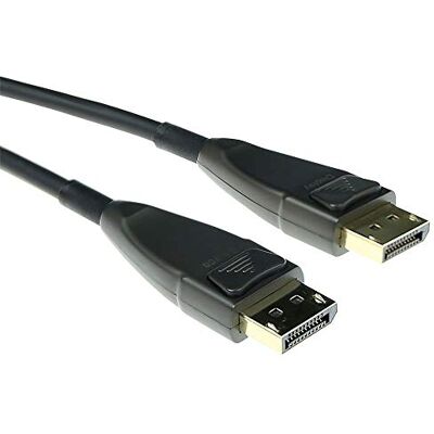 ACT glasfiber DisplayPort-kabel 15 m, 4K@60Hz, DP-kabel 1.2a, bandbredd 21,6 Gbps, stöder HBR 2, HDCP 1.3, HDR, G-sync & FreeSync, för långdistansöverföring, aktiv optisk kabel – AK4031 ACT glasfiber DisplayPort-kabel 15 m, 4K@60Hz, DP-kabel 1.2a, bandbredd 21,6 Gbps, stöder HBR 2, HDCP 1.3, HDR, G-sync & FreeSync, för långdistansöverföring, aktiv optisk kabel – AK4031