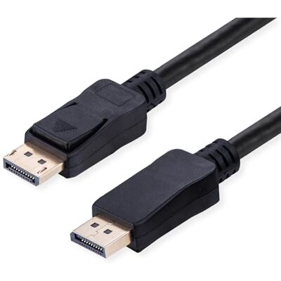 Value DisplayPort-kabel, v2.1, 10K, DP ST – ST, svart, 5 m Value DisplayPort-kabel, v2.1, 10K, DP ST – ST, svart, 5 m