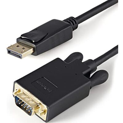 StarTech .com 91 cm DisplayPort till VGA-kabel – DisplayPort VGA-kabel – DisplayPort VGA-omvandlare – DisplayPort till monitorkabel – DisplayPort 1.2 kabel – 1920 x 1200 – svart – (DP2VGAMM3B) StarTech .com 91 cm DisplayPort till VGA-kabel – DisplayPort VGA-kabel – DisplayPort VGA-omvandlare – DisplayPort till monitorkabel – DisplayPort 1.2 kabel – 1920 x 1200 – svart – (DP2VGAMM3B)