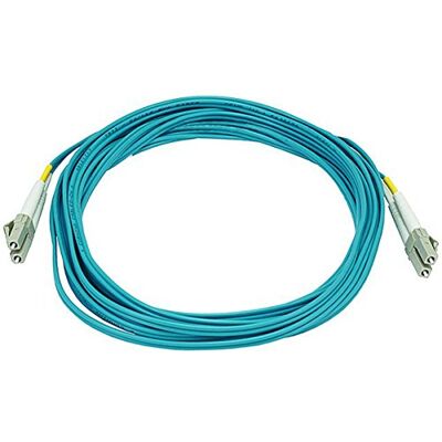 Monoprice 106388 5 meter LC/LC multiläge duplex 10 GB fiberoptisk kabel aqua Monoprice 106388 5 meter LC/LC multiläge duplex 10 GB fiberoptisk kabel aqua