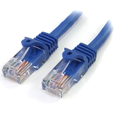 StarTech .com 45PAT3MBL 3 m Cat5e RJ45 UTP nätverkskabel snapless (Cat 5e patchkabel, kontakt) blå StarTech .com 45PAT3MBL 3 m Cat5e RJ45 UTP nätverkskabel snapless (Cat 5e patchkabel, kontakt) blå