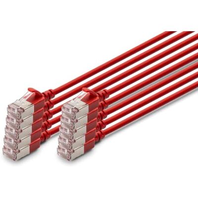 Digitus LAN-kabel Cat 6A – 1 m – 10 Stycken – Slim – F/FTP – Röd 10 Gbit/s – Skärmad – PoE+ – AWG 32/7 – LSZH – RJ45 nätverkskabel – Kompatibel med Cat 6 och Cat 7 Digitus LAN-kabel Cat 6A – 1 m – 10 Stycken – Slim – F/FTP – Röd 10 Gbit/s – Skärmad – PoE+ – AWG 32/7 – LSZH – RJ45 nätverkskabel – Kompatibel med Cat 6 och Cat 7