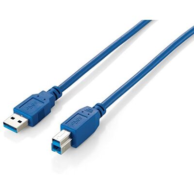 Equip USB-kabel A -> B St/3,00 m polypåse, blå Equip USB-kabel A -> B St/3,00 m polypåse, blå