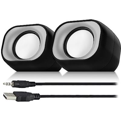 Eminent EM3513 - Kompakta 2.0 stereo högtalare för PC/laptop - Svart Eminent EM3513 - Kompakta 2.0 stereo högtalare för PC/laptop - Svart