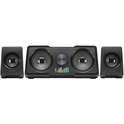 Glowster 2.2 MS22 35W svart högtalare med surroundljud för spel, musik och hemmabio. Glowster 2.2 MS22 35W svart högtalare med surroundljud för spel, musik och hemmabio.