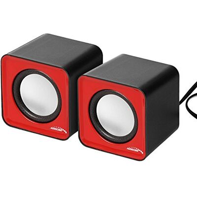 Audiocore AC870 kompakt stereohögtalare 2,0 PC 2 x 3 watt RMS röd Audiocore AC870 kompakt stereohögtalare 2,0 PC 2 x 3 watt RMS röd