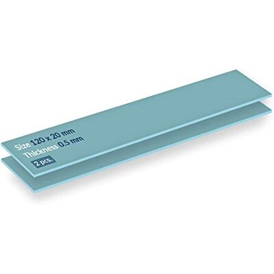 Arctic TP-2 (APT2560): Värmeledningspad, Economic Thermal Pad, 120 x 20 x 0,5 mm (2 St) Utmärkt värmeledning, låg hårdhet, idealisk spaltfyllare, enkel installation, säker hantering Blå Arctic TP-2 (APT2560): Värmeledningspad, Economic Thermal Pad, 120 x 20 x 0,5 mm (2 St) Utmärkt värmeledning, låg hårdhet, idealisk spaltfyllare, enkel installation, säker hantering Blå