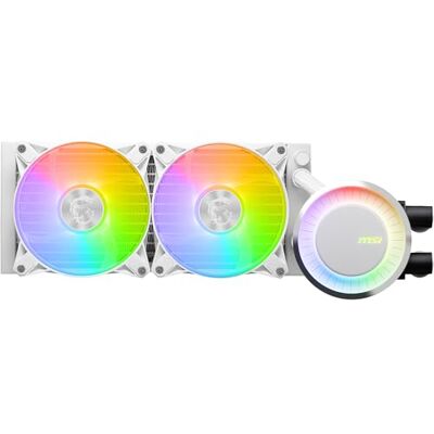 MSI MAG CORELIQUID E240 WHITE système de refroidissement d?ordinateur Carte-mère, Processeur Kit de refroidissement du liquide 12 cm Blanc MSI MAG CORELIQUID E240 WHITE système de refroidissement d?ordinateur Carte-mère, Processeur Kit de refroidissement du liquide 12 cm Blanc