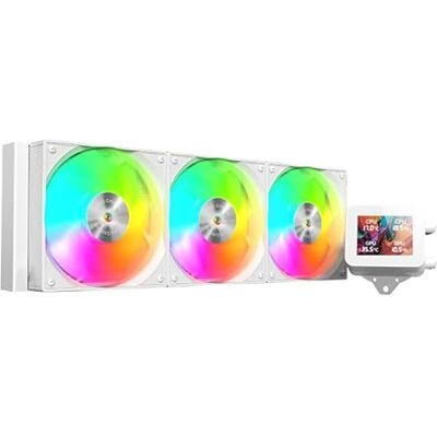 Watio Wave Flytande kylning 360 mm ARGB kylsystem, har anpassningsbar belysning Watio Wave Flytande kylning 360 mm ARGB kylsystem, har anpassningsbar belysning