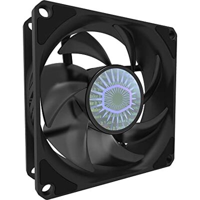 Cooler Master SickleFlow 80 Chassifläkt 80 mm Förbättrade Air Balance blad, 30 CFM, 2,75 mmH20, 6 till 25 dBA, 4-Pin PWM Icke-LED svart Cooler Master SickleFlow 80 Chassifläkt 80 mm Förbättrade Air Balance blad, 30 CFM, 2,75 mmH20, 6 till 25 dBA, 4-Pin PWM Icke-LED svart