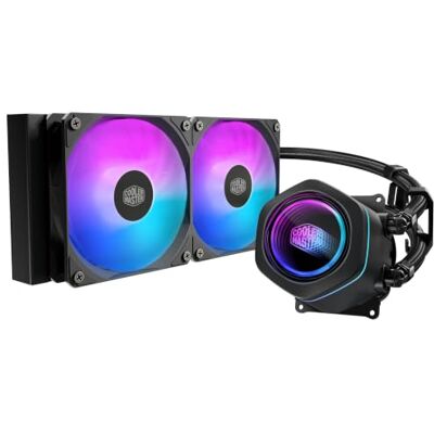 Cooler Master MasterLiquid Core Nex 240 ARGB Prozessor-Fl?ssigkeitsk?hlsystem K?hlergr??e: 240 mm (f?r: LGA1851, LGA1700, LGA1200, LGA1151, LGA1150, LGA1156, AM4, AM5, LGA1155) Cooler Master MasterLiquid Core Nex 240 ARGB Prozessor-Fl?ssigkeitsk?hlsystem K?hlergr??e: 240 mm (f?r: LGA1851, LGA1700, LGA1200, LGA1151, LGA1150, LGA1156, AM4, AM5, LGA1155)