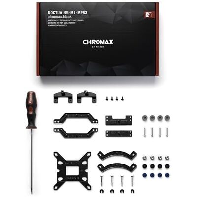 Noctua NM-M1-MP83 chromax.black, Monteringskit för CPU-kylare på AMD AM5/AM4 och Intel LGA1700/LGA1200 (Svart) Noctua NM-M1-MP83 chromax.black, Monteringskit för CPU-kylare på AMD AM5/AM4 och Intel LGA1700/LGA1200 (Svart)