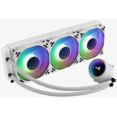 Aerocool MIRAGEL360 W, CPU-vätskekylning, 3 x fläkt 12 cm ARGB, TDP 550 W, vit Aerocool MIRAGEL360 W, CPU-vätskekylning, 3 x fläkt 12 cm ARGB, TDP 550 W, vit
