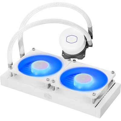 Cooler Master MasterLiquid ML240L V2 RGB White Edition CPU-Vätskekylare Ljusare Belysningseffekter, 3 Gen. Pump, Radiator i Toppklass och Dubbla Avancerade 120mm SickleFlow-Fläktar Vit Cooler Master MasterLiquid ML240L V2 RGB White Edition CPU-Vätskekylare Ljusare Belysningseffekter, 3 Gen. Pump, Radiator i Toppklass och Dubbla Avancerade 120mm SickleFlow-Fläktar Vit