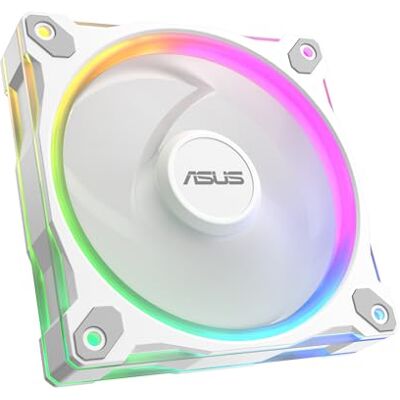 Asus Prime MR120 ARGB Single Pack White Edition, 120 mm PWM-fläkt, 20 LED ARGB, 1 600 RPM fläkthastighet, 58 CFM luftflöde, 28 mm tjock ram, Aura Sync Asus Prime MR120 ARGB Single Pack White Edition, 120 mm PWM-fläkt, 20 LED ARGB, 1 600 RPM fläkthastighet, 58 CFM luftflöde, 28 mm tjock ram, Aura Sync