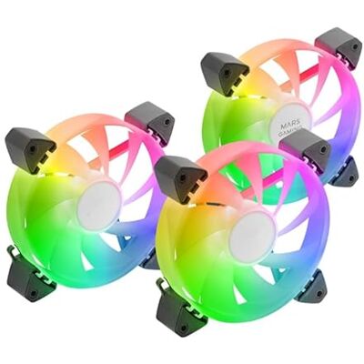 Watio Wave Fläkt 120 mm fläktsats, A-RGB-kontroll, tyst drift, svart design, perfekt för förbättrad PC-kylning* Watio Wave Fläkt 120 mm fläktsats, A-RGB-kontroll, tyst drift, svart design, perfekt för förbättrad PC-kylning*