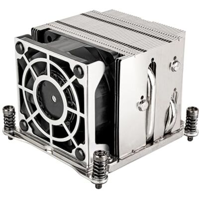 Silverstone Technology XE02-2066S – 2-HE-SFF-server/arbetsstation CPU-kylare för sockel Intel LGA 2011/2066 Square & Narrow, svart-silver Silverstone Technology XE02-2066S – 2-HE-SFF-server/arbetsstation CPU-kylare för sockel Intel LGA 2011/2066 Square & Narrow, svart-silver