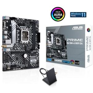 Asus Prime H610M-A WIFI D4 Intel H610 (LGA 1700) mic-ATX moderkort med DDR4, PCIe 4.0, dubbla M.2-kortplatser, Intel 1 Gb Ethernet, WIFI 5, DisplayPort, HDMI, D-Sub, USB 3.2 Gen 2-portar, SATA 6 Gbps Asus Prime H610M-A WIFI D4 Intel H610 (LGA 1700) mic-ATX moderkort med DDR4, PCIe 4.0, dubbla M.2-kortplatser, Intel 1 Gb Ethernet, WIFI 5, DisplayPort, HDMI, D-Sub, USB 3.2 Gen 2-portar, SATA 6 Gbps