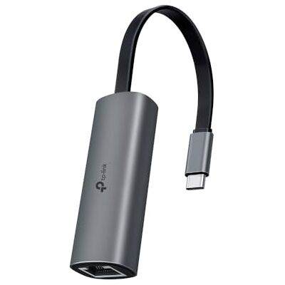TP-Link USB 2.5G LAN-adapter nätverkskort USB 3.0 till RJ45 2500Mbps Gigabit nätverksadapter på aluminium kompatibel med Switch, NAS, Xbox, Laptop, PC Windows 11/10/8, macOS etc.(UE302C) TP-Link USB 2.5G LAN-adapter nätverkskort USB 3.0 till RJ45 2500Mbps Gigabit nätverksadapter på aluminium kompatibel med Switch, NAS, Xbox, Laptop, PC Windows 11/10/8, macOS etc.(UE302C)