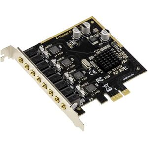 KALEA-INFORMATIQUE 4-kanals HD-PCIe-ljudkort CM6646 med oberoende ingång och utgång för samtidig inspelning eller uppspelning, DAC/ADC 44 vid 192 kHz och 16/24/32 bit, AI-brusreducering KALEA-INFORMATIQUE 4-kanals HD-PCIe-ljudkort CM6646 med oberoende ingång och utgång för samtidig inspelning eller uppspelning, DAC/ADC 44 vid 192 kHz och 16/24/32 bit, AI-brusreducering
