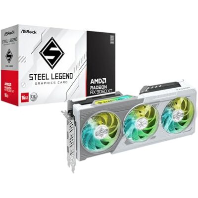 ASRock AMD Radeon RX 9060 XT stållegend 16 GB OC GDDR6 ASRock AMD Radeon RX 9060 XT stållegend 16 GB OC GDDR6