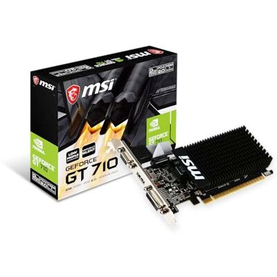 MSI GT 710 2GB GDDR3 LP GRAFIKKORT MSI GT 710 2GB GDDR3 LP GRAFIKKORT