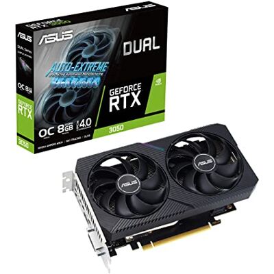 Asus Dual GeForce RTX 3050 V2 OC Edition 8 GB GDDR6 spelgrafikkort (Nvidia RTX3050 V2, PCIe 4.0, HDMI 2.1, DisplayPort 1.4a, DUAL-RTX3050-O8G-V2) Asus Dual GeForce RTX 3050 V2 OC Edition 8 GB GDDR6 spelgrafikkort (Nvidia RTX3050 V2, PCIe 4.0, HDMI 2.1, DisplayPort 1.4a, DUAL-RTX3050-O8G-V2)