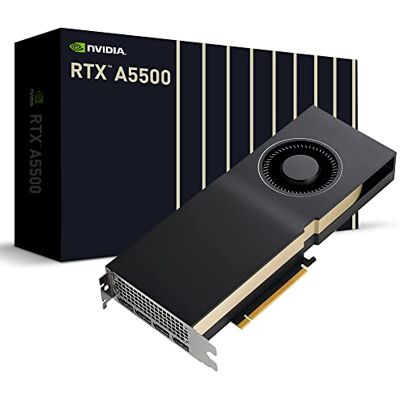 PNY NVIDIA RTX A5500 professionellt grafikkort 24 GB GDDR6 PCI Express 4.0 x 16, dubbla fack, 4X DisplayPort, 8K-support, ultralätt aktiv fläkt, 13659239000 PNY NVIDIA RTX A5500 professionellt grafikkort 24 GB GDDR6 PCI Express 4.0 x 16, dubbla fack, 4X DisplayPort, 8K-support, ultralätt aktiv fläkt, 13659239000