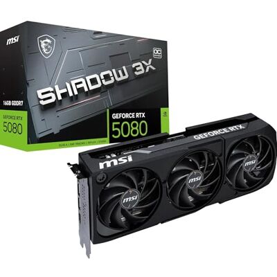 MSI GeForce RTX 5080 16G SHADOW 3X OC MSI GeForce RTX 5080 16G SHADOW 3X OC