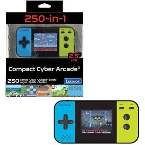 Lexibook Cyber Arcade kompakt bärbar spelkonsol, 250 spel, tonåring, LCD-skärm, batteridriven, svart/blå/grön, JL2377LXB Lexibook Cyber Arcade kompakt bärbar spelkonsol, 250 spel, tonåring, LCD-skärm, batteridriven, svart/blå/grön, JL2377LXB