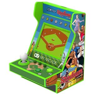 My Arcade All Star Arena Pico Player – helt spelbar bärbar mini-arkadmaskin med 107 retrospel, 2 tums skärm My Arcade All Star Arena Pico Player – helt spelbar bärbar mini-arkadmaskin med 107 retrospel, 2 tums skärm