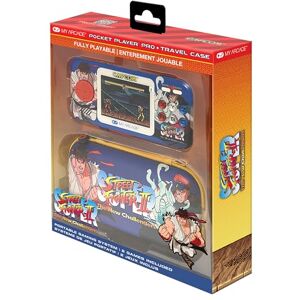 My Arcade Street Fighter II fickspelarpaket: Officiellt licensierad, bärbar spelkonsol. Resefodral, skärmskydd ingår My Arcade Street Fighter II fickspelarpaket: Officiellt licensierad, bärbar spelkonsol. Resefodral, skärmskydd ingår