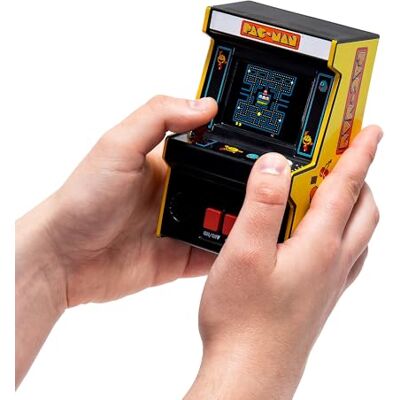 ARCADE CLASSICS Pac-Man retro arkadminispel, 4-färgs skärm, idealisk present till barn från 8–98 år ARCADE CLASSICS Pac-Man retro arkadminispel, 4-färgs skärm, idealisk present till barn från 8–98 år