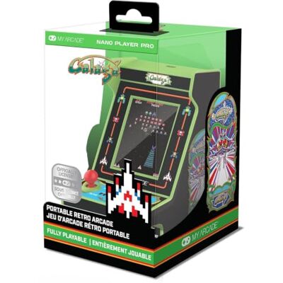 My Arcade DGUNL-4197 Galaga/Galaxian Nano Player Pro bärbar retro arkad (2 SPEL I 1) My Arcade DGUNL-4197 Galaga/Galaxian Nano Player Pro bärbar retro arkad (2 SPEL I 1)