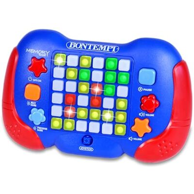 Bontempi Konsol med 5 spel med ljus och ljud för hjärnutmaning och minne, batteriströmförsörjning ingår 142 x 92 x 40 mm Bontempi Konsol med 5 spel med ljus och ljud för hjärnutmaning och minne, batteriströmförsörjning ingår 142 x 92 x 40 mm