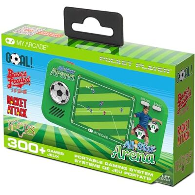My Arcade All Star Arena fickspelare – bärbart spelsystem med 307 retrospel, 2,75 tums skärm – DGUNL-4128 My Arcade All Star Arena fickspelare – bärbart spelsystem med 307 retrospel, 2,75 tums skärm – DGUNL-4128