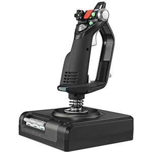Logitech 945-000003 Pc Saitek Pro Flight X56 Rhino Simuleringsstyrenhet, Svart, Silver, En Storlek Logitech 945-000003 Pc Saitek Pro Flight X56 Rhino Simuleringsstyrenhet, Svart, Silver, En Storlek