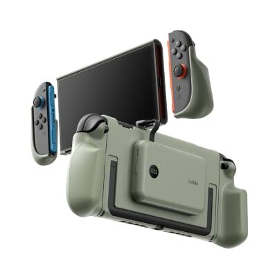 Belkin Gaming laddningsgrepp för Nintendo Switch 2, 10K Powerbank Grönt Bärbar Laddare på 10 000 mAh, 30 W, Magnetisk laddare, Kompatibel med Stöd, Ergonomiskt Halkfritt Handtag, Digital Display Belkin Gaming laddningsgrepp för Nintendo Switch 2, 10K Powerbank Grönt Bärbar Laddare på 10 000 mAh, 30 W, Magnetisk laddare, Kompatibel med Stöd, Ergonomiskt Halkfritt Handtag, Digital Display