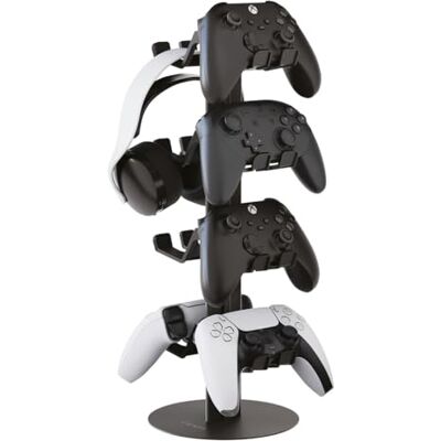 Venom Universell headset- och kontrollerställ Justerbar metallorganiserare med 4 nivåer för PlayStation, Xbox, Switch Venom Universell headset- och kontrollerställ Justerbar metallorganiserare med 4 nivåer för PlayStation, Xbox, Switch