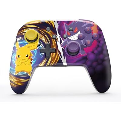 PowerA Enhanced Wireless Controller for Nintendo Switch/Switch 2 / Switch Lite/OLED Model Pikachu vs. Gengar Gamepad, game controller, Officially Licensed PowerA Enhanced Wireless Controller for Nintendo Switch/Switch 2 / Switch Lite/OLED Model Pikachu vs. Gengar Gamepad, game controller, Officially Licensed