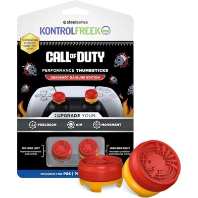 KontrolFreek Call of Duty® Deadshot Daiquiri för Playstation – Performance Thumbsticks – samlarutgåva – artikel i spelet – CoD DeadShot Standard PS5 Kit KontrolFreek Call of Duty® Deadshot Daiquiri för Playstation – Performance Thumbsticks – samlarutgåva – artikel i spelet – CoD DeadShot Standard PS5 Kit