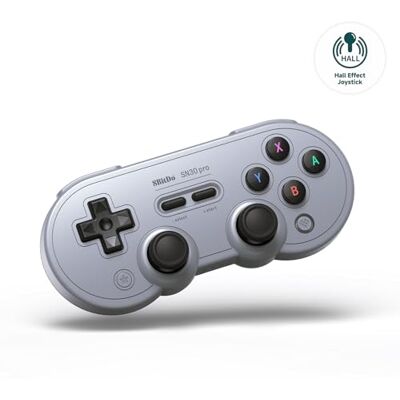 8BitDo SN30 Pro Bluetooth Controller, Hall Effect Joystick Update, Compatible with Switch, PC, macOS, Android, Steam Deck & Raspberry Pi (Gray) 8BitDo SN30 Pro Bluetooth Controller, Hall Effect Joystick Update, Compatible with Switch, PC, macOS, Android, Steam Deck & Raspberry Pi (Gray)