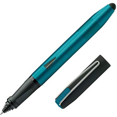 Online Rollerball Switch Plus, bläckrulle och pekpenna för surfplattor och smartphones i ett, multifunktionspenna för kontor eller grundskola, standardbläckpatroner, petrol, rollerballspets Online Rollerball Switch Plus, bläckrulle och pekpenna för surfplattor och smartphones i ett, multifunktionspenna för kontor eller grundskola, standardbläckpatroner, petrol, rollerballspets