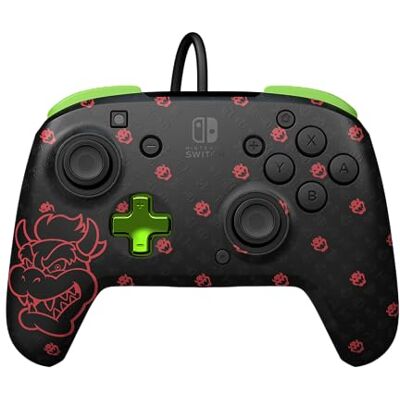 PDP REMATCH Wired Controller Bowser Nintendo Switch, Svart PDP REMATCH Wired Controller Bowser Nintendo Switch, Svart