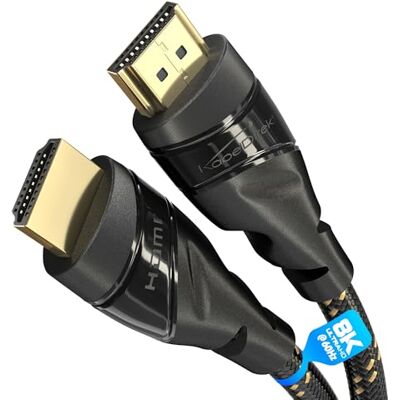 KabelDirekt – HDMI-kabel 4K – 7,5m, nylon Extra-koppar för snabb Ultra HD, nylonmantel – High Speed HDMI med Ethernet, Blu-ray/Gaming/PS5/Xbox Series X/Switch, svart KabelDirekt – HDMI-kabel 4K – 7,5m, nylon Extra-koppar för snabb Ultra HD, nylonmantel – High Speed HDMI med Ethernet, Blu-ray/Gaming/PS5/Xbox Series X/Switch, svart